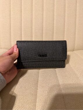 GUESS Black Monogram Wallet